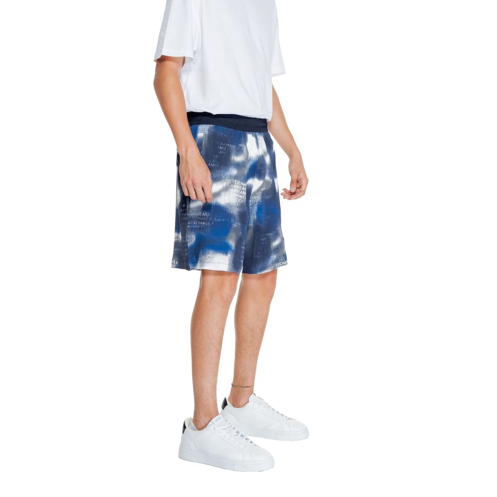 Blue Cotton Bermuda