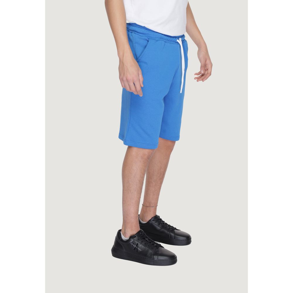 Blue Cotton Bermuda