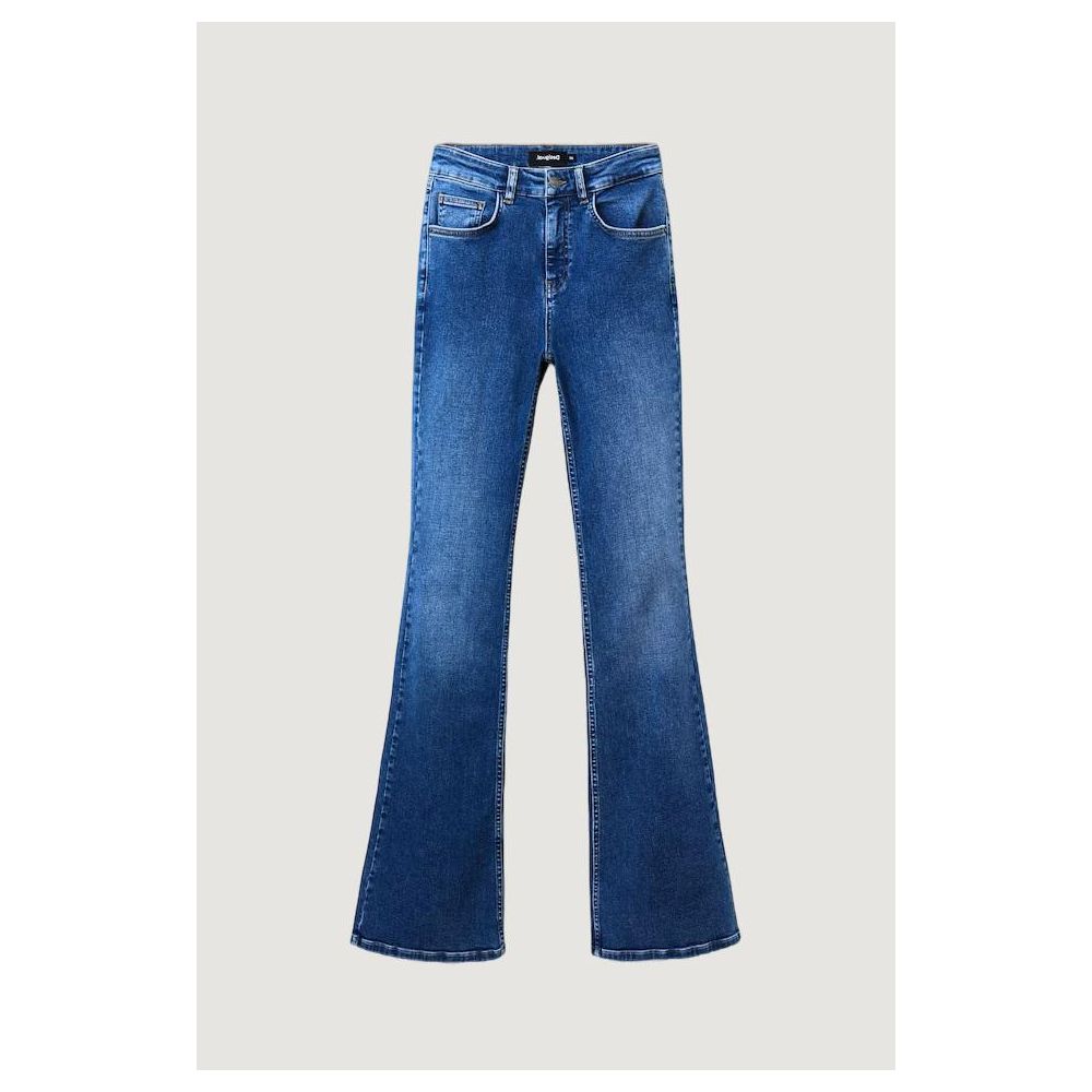 Blue Cotton Slim Fit Jean