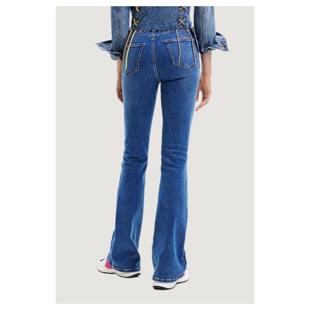 Blue Cotton Slim Fit Jean