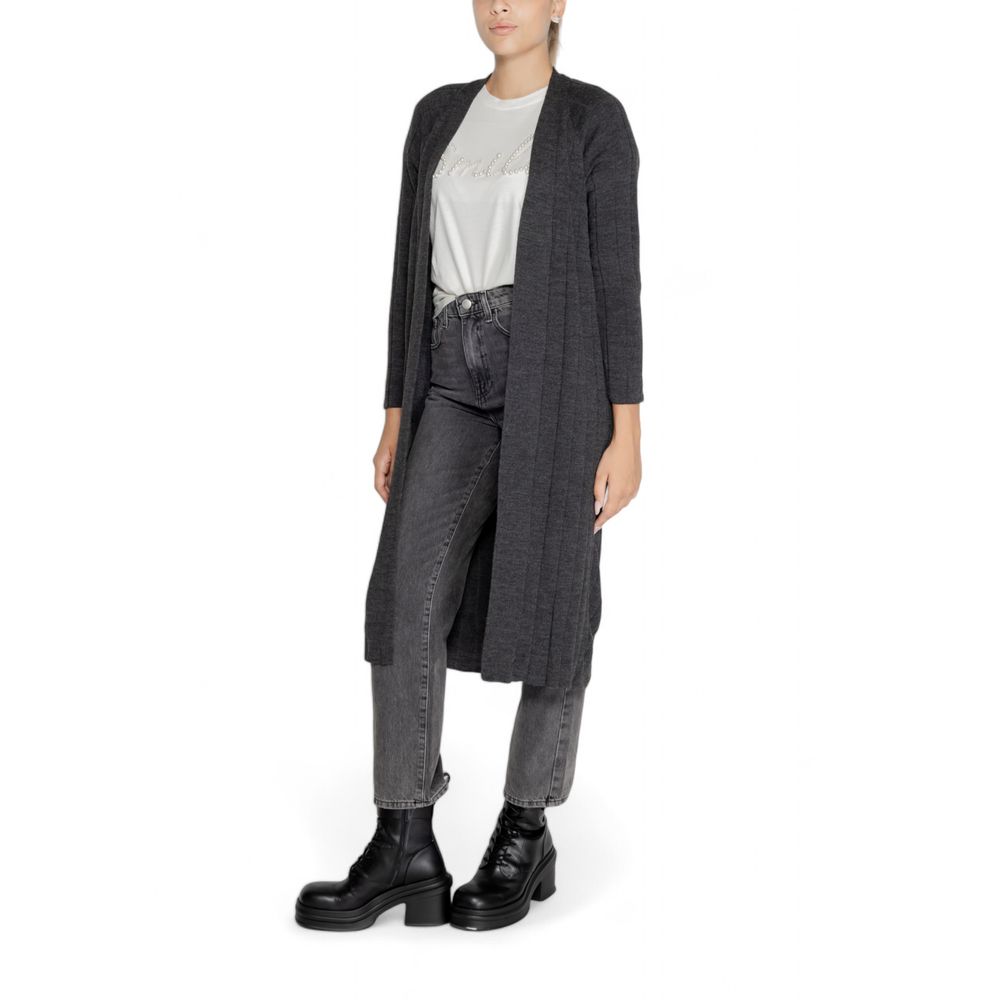Gray Marabou Cardigan
