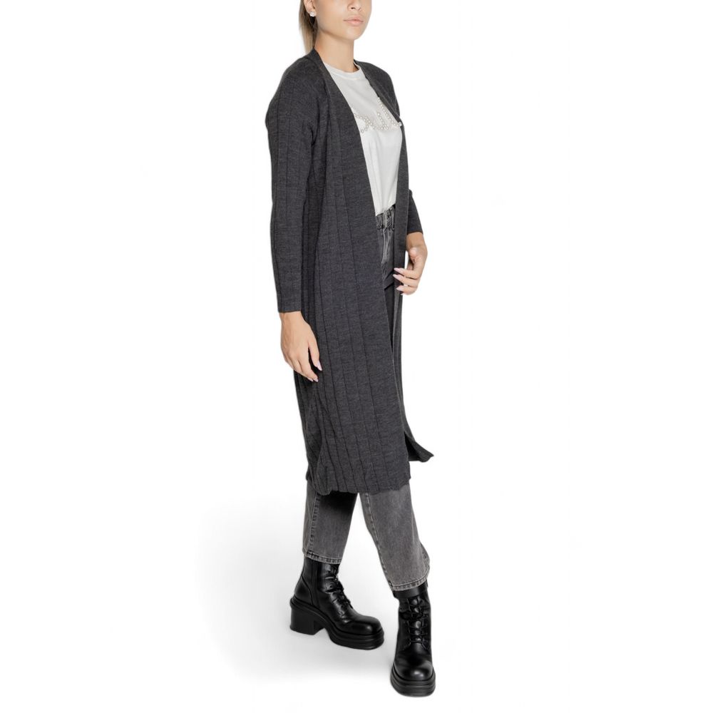 Gray Marabou Cardigan