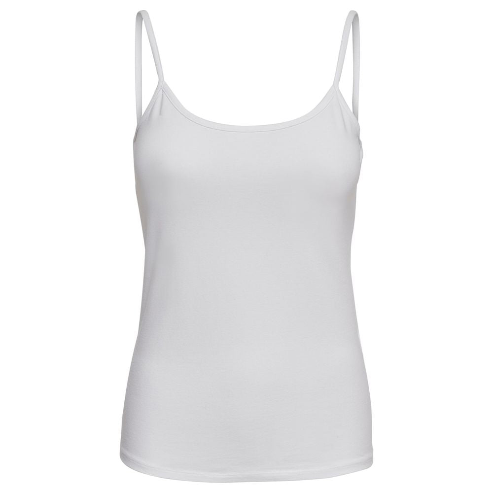 White Cotton Tank Top