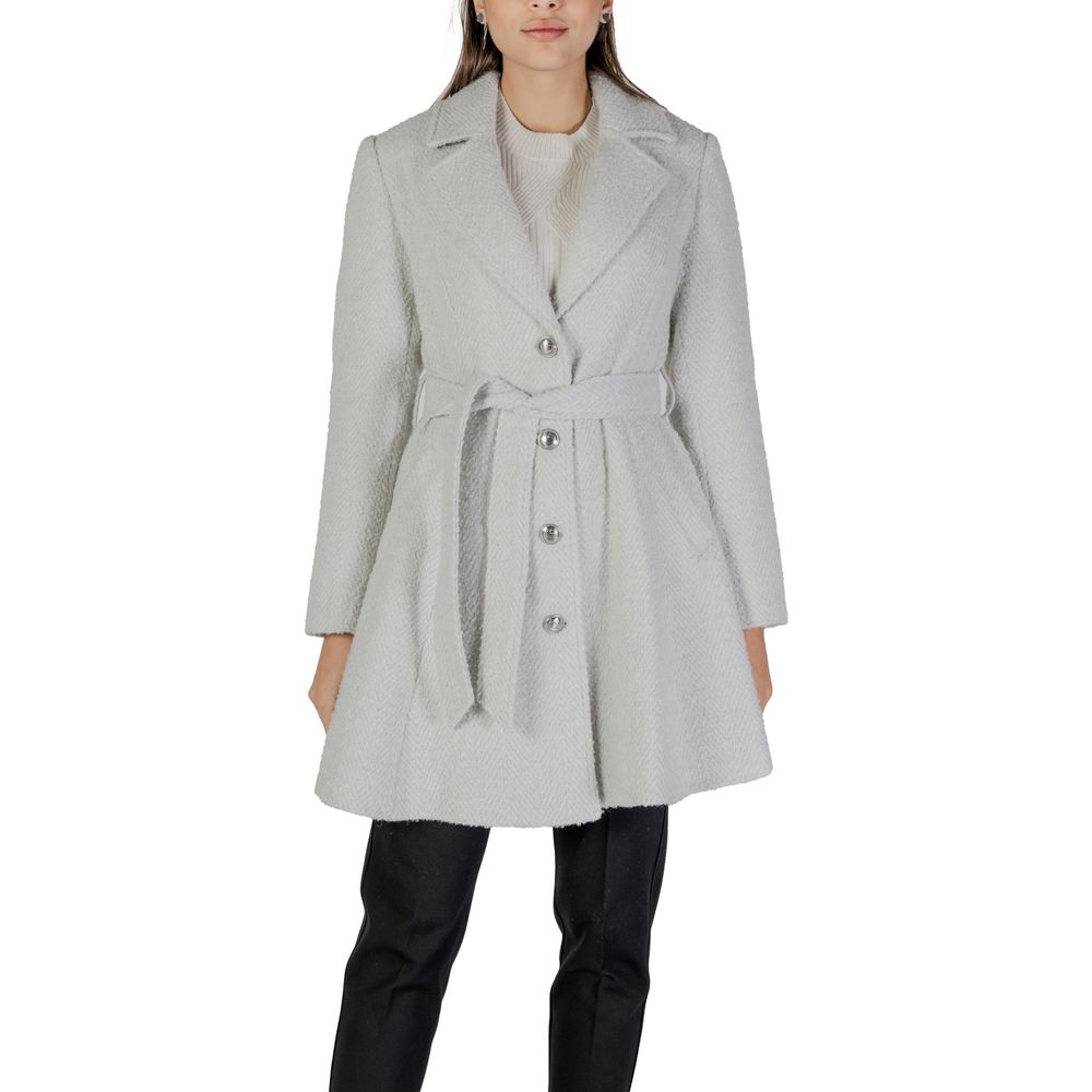 Gray Polyester Coat