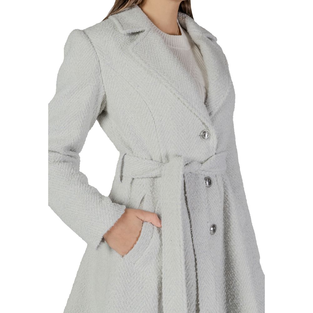 Gray Polyester Coat