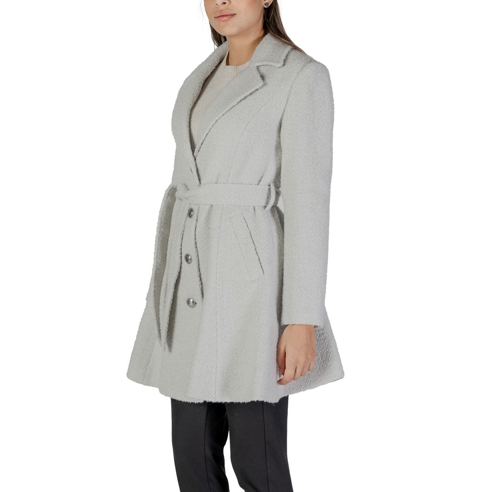 Gray Polyester Coat