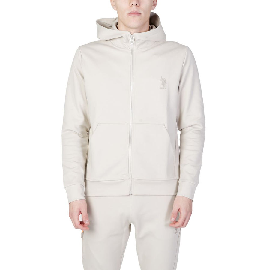 Beige Cotton Hoodie