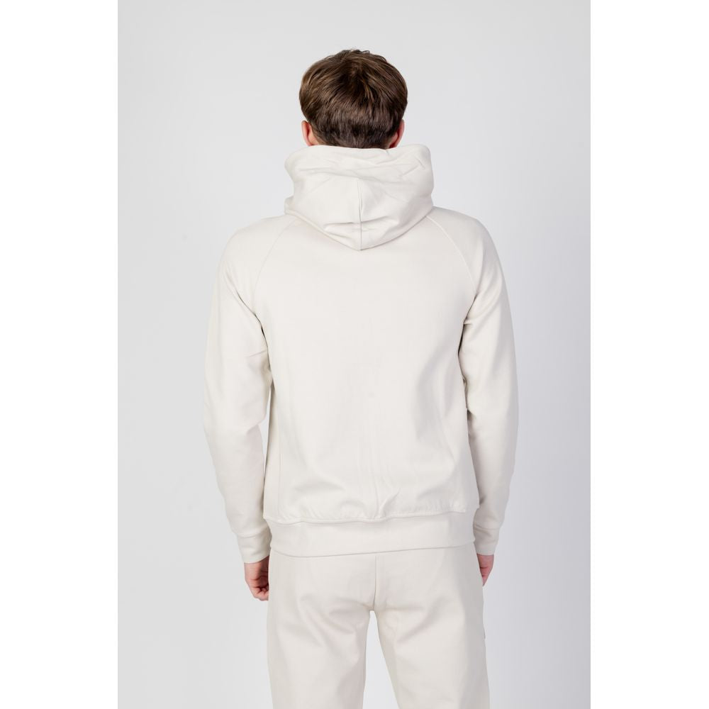 Beige Cotton Hoodie