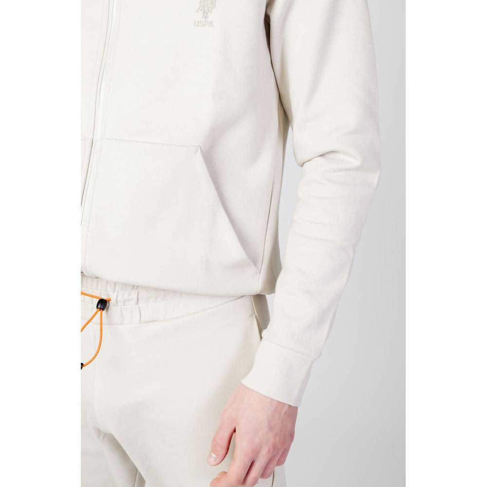 Beige Cotton Hoodie