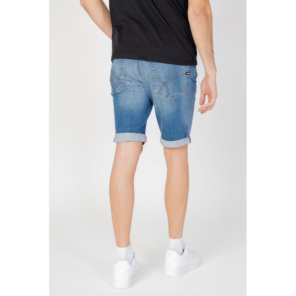 Blue Cotton Bermuda