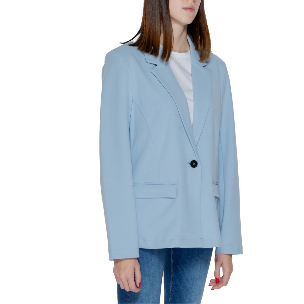 Blue Polyester Blazer