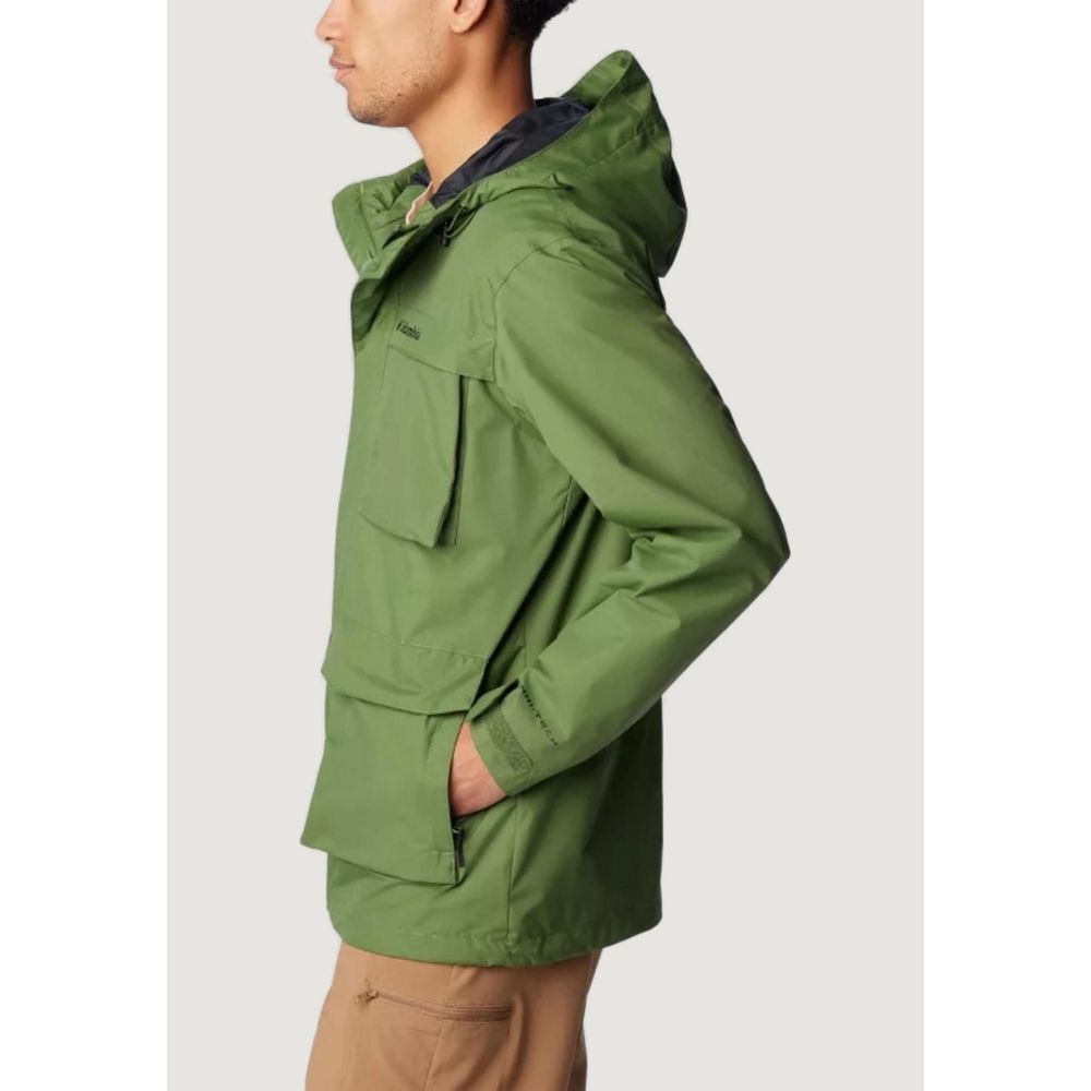 Green Polyester Jackets & Coat