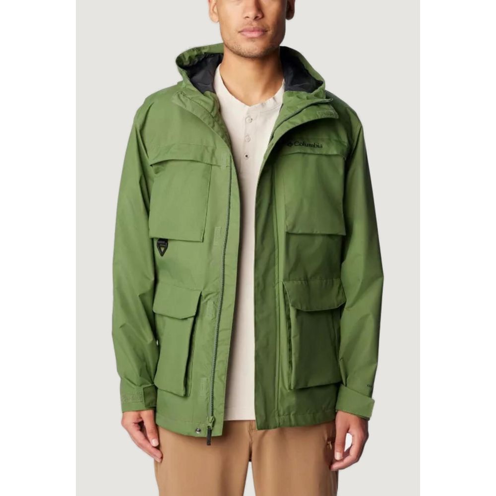 Green Polyester Jackets & Coat