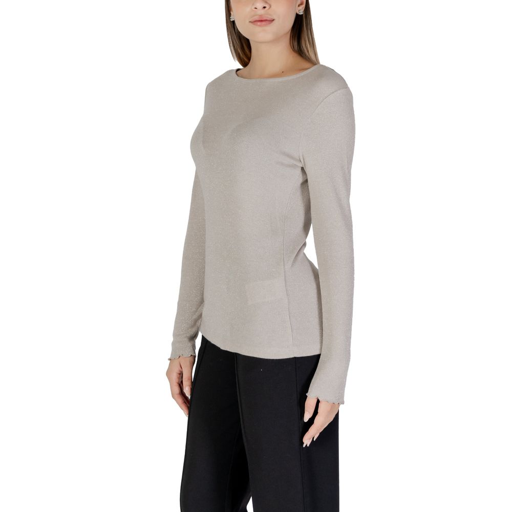 Beige Viscose Long Sleeve