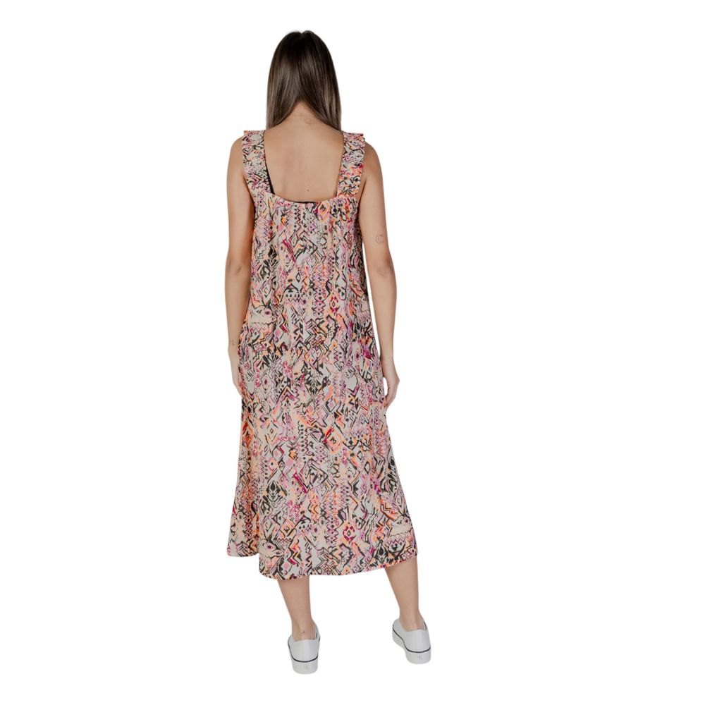 Multicolor Cotton Long