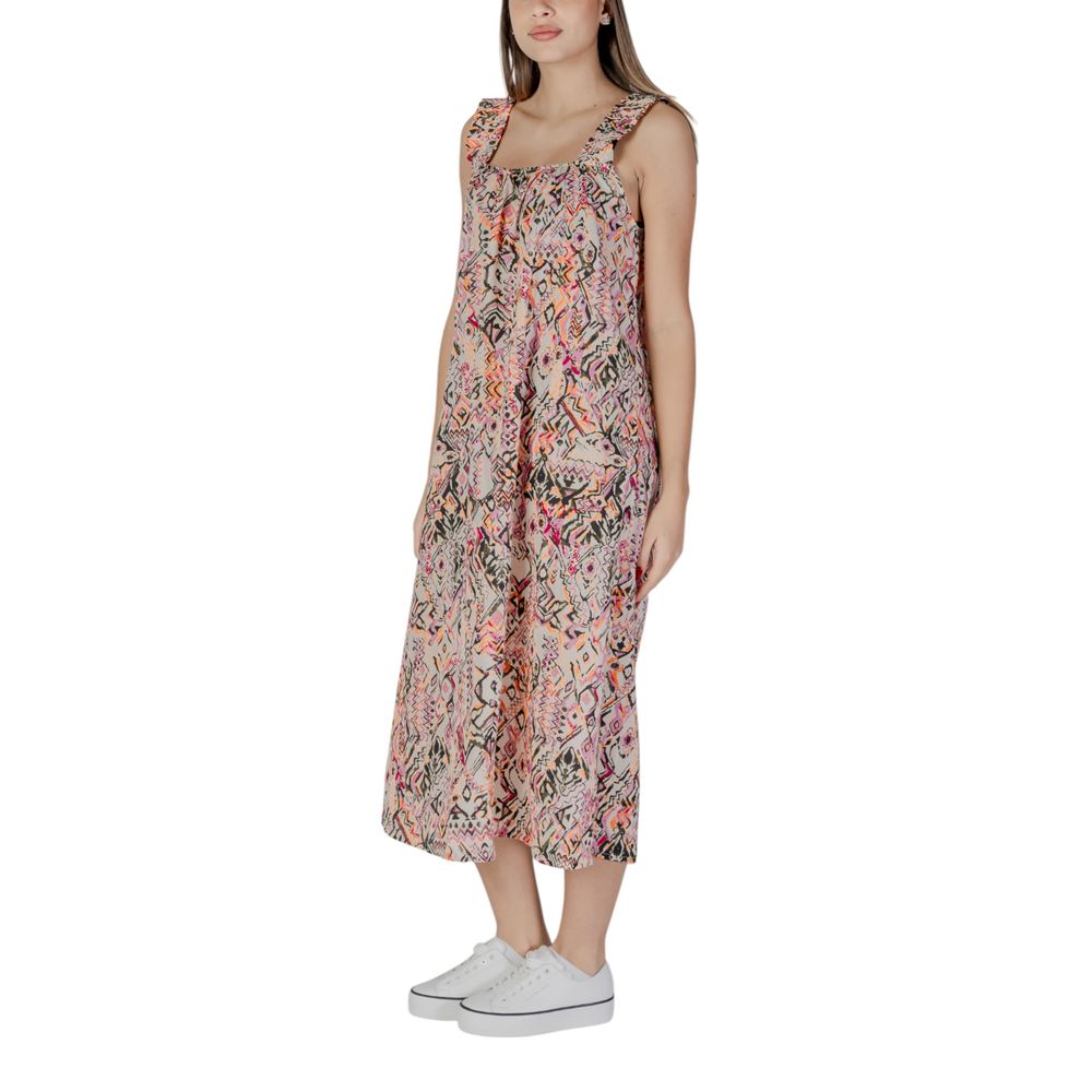 Multicolor Cotton Long