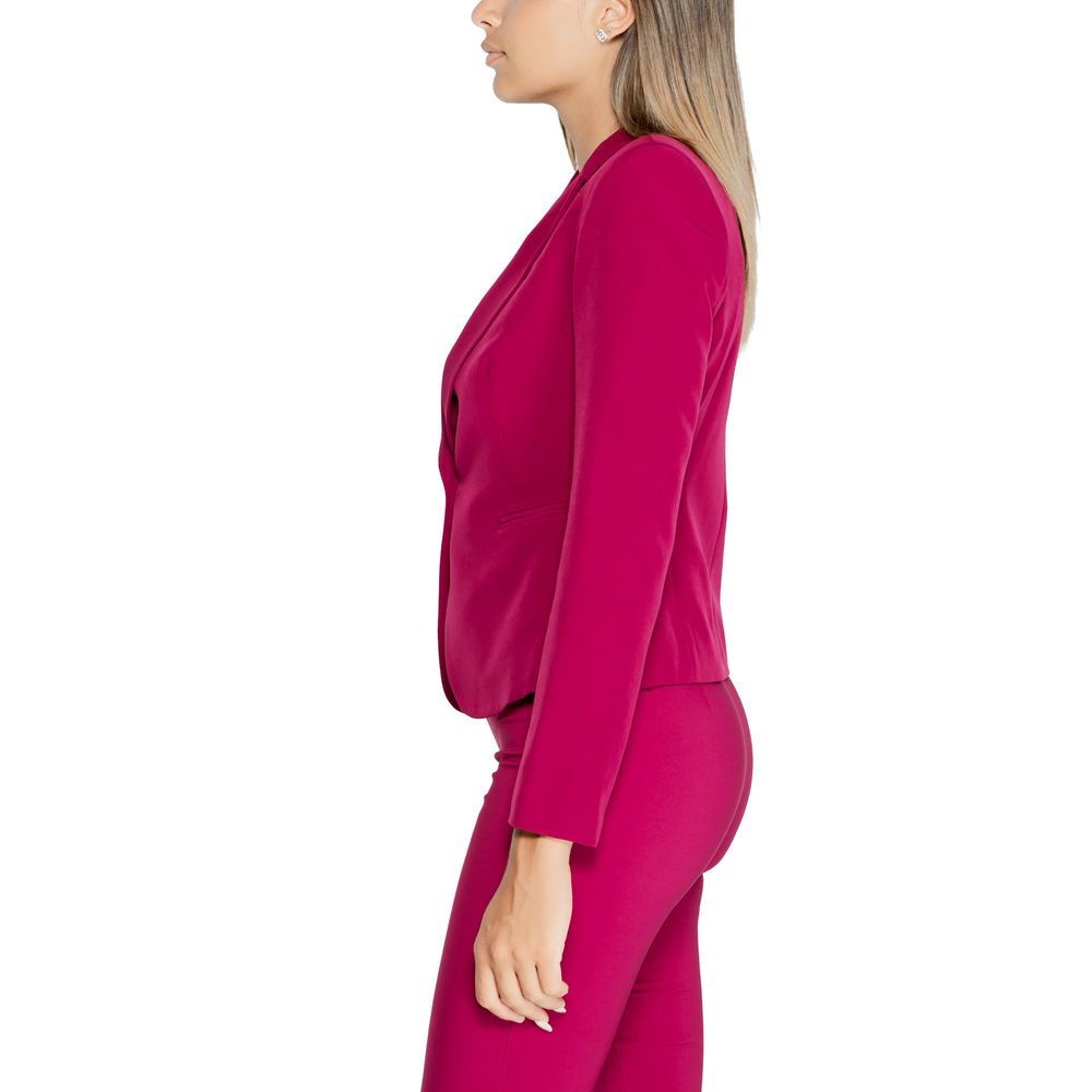 Bordeaux Polyester Blazer