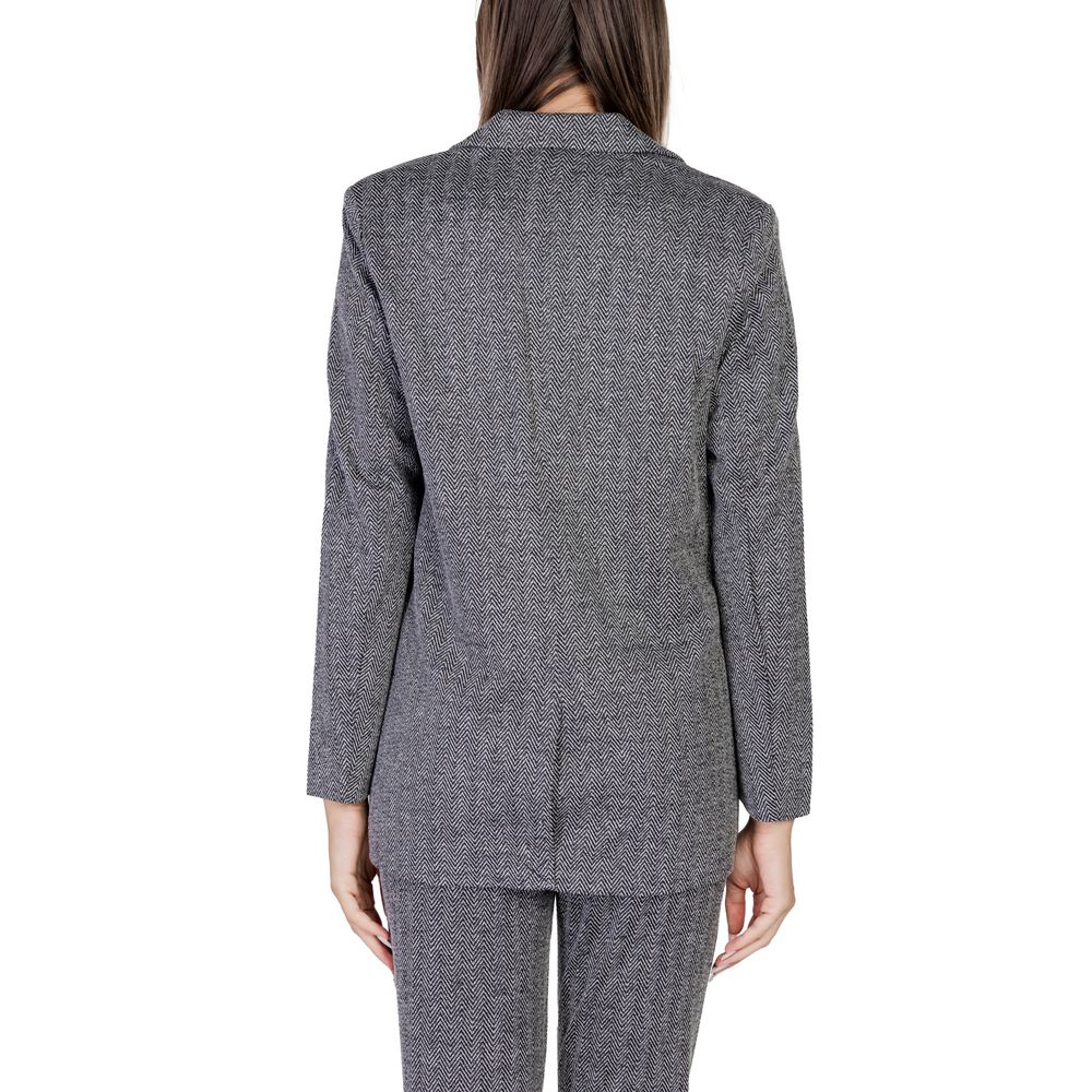 Black Polyester Blazer