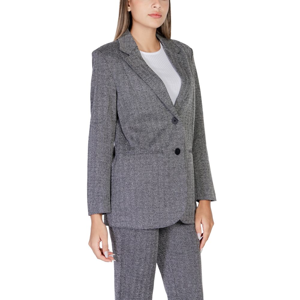 Black Polyester Blazer