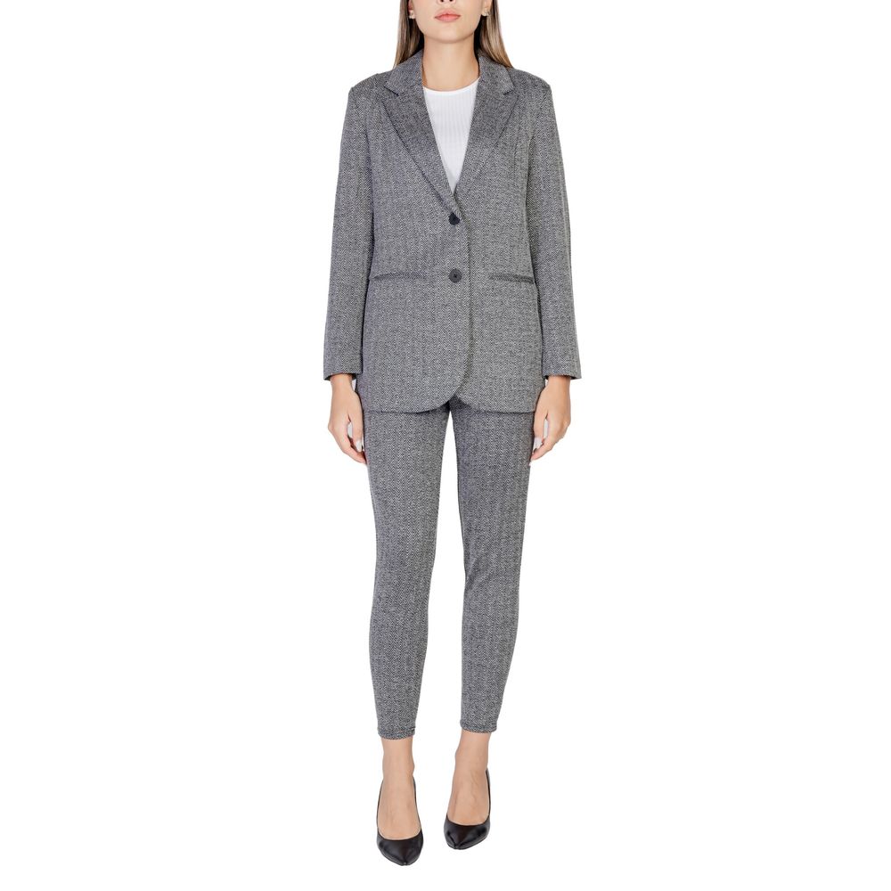 Black Polyester Blazer