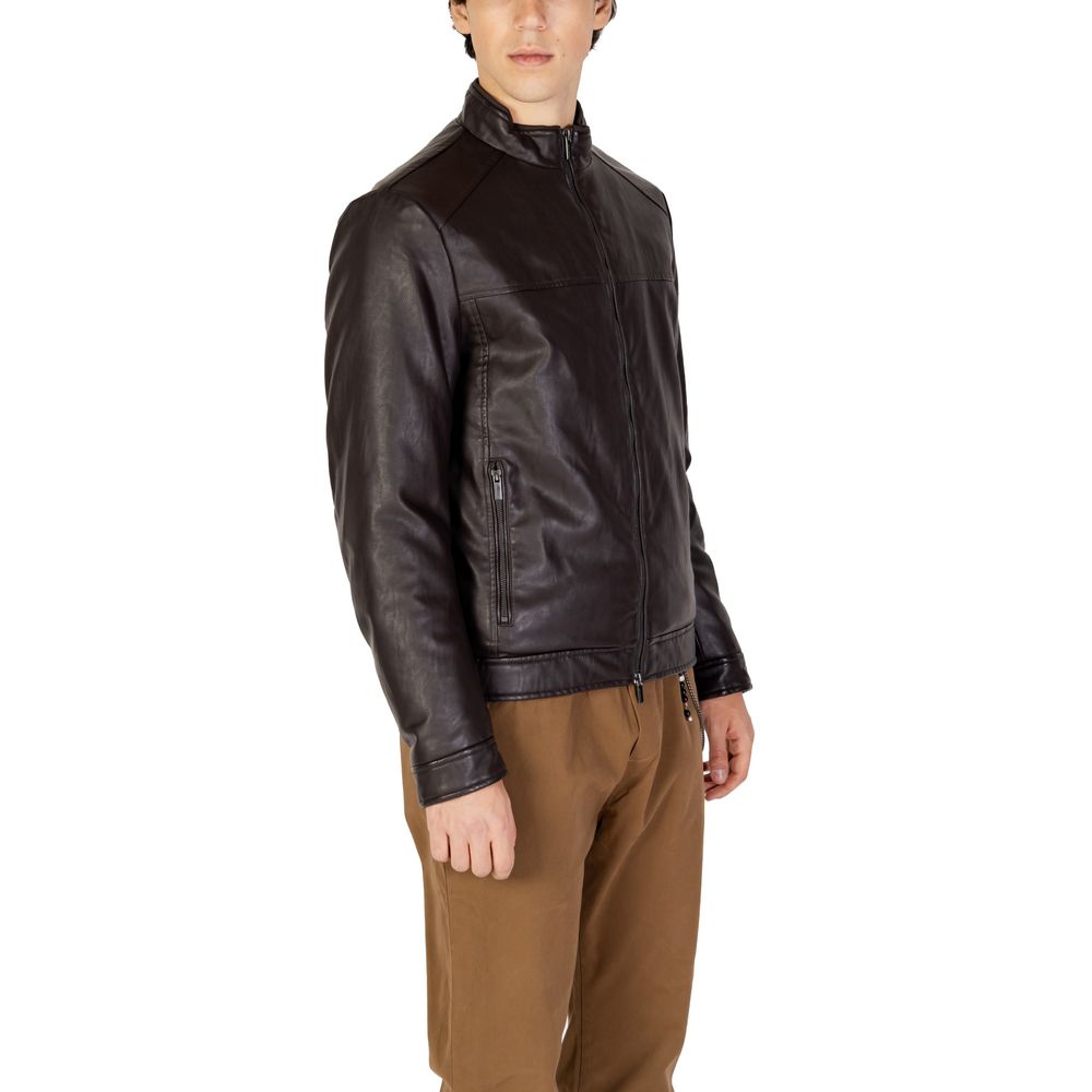 Brown Viscose Jackets & Coat