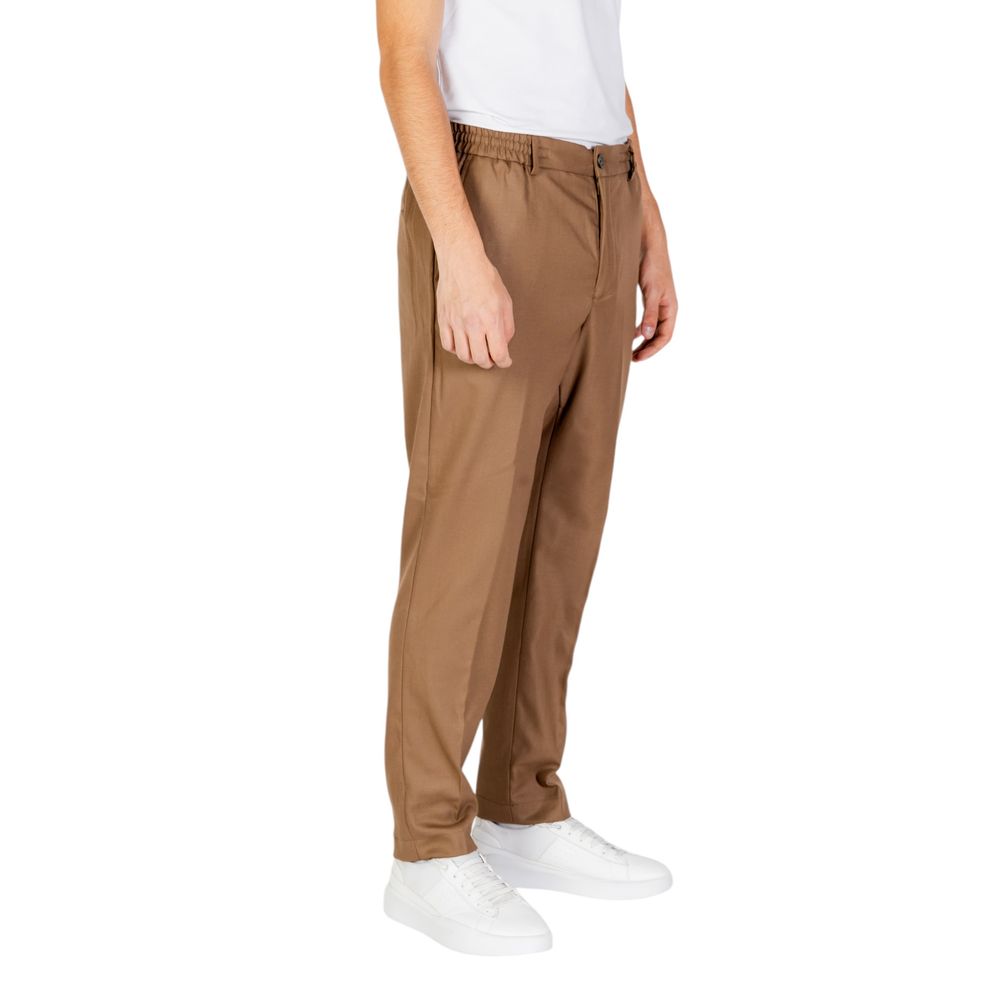 Beige Polyester Pant