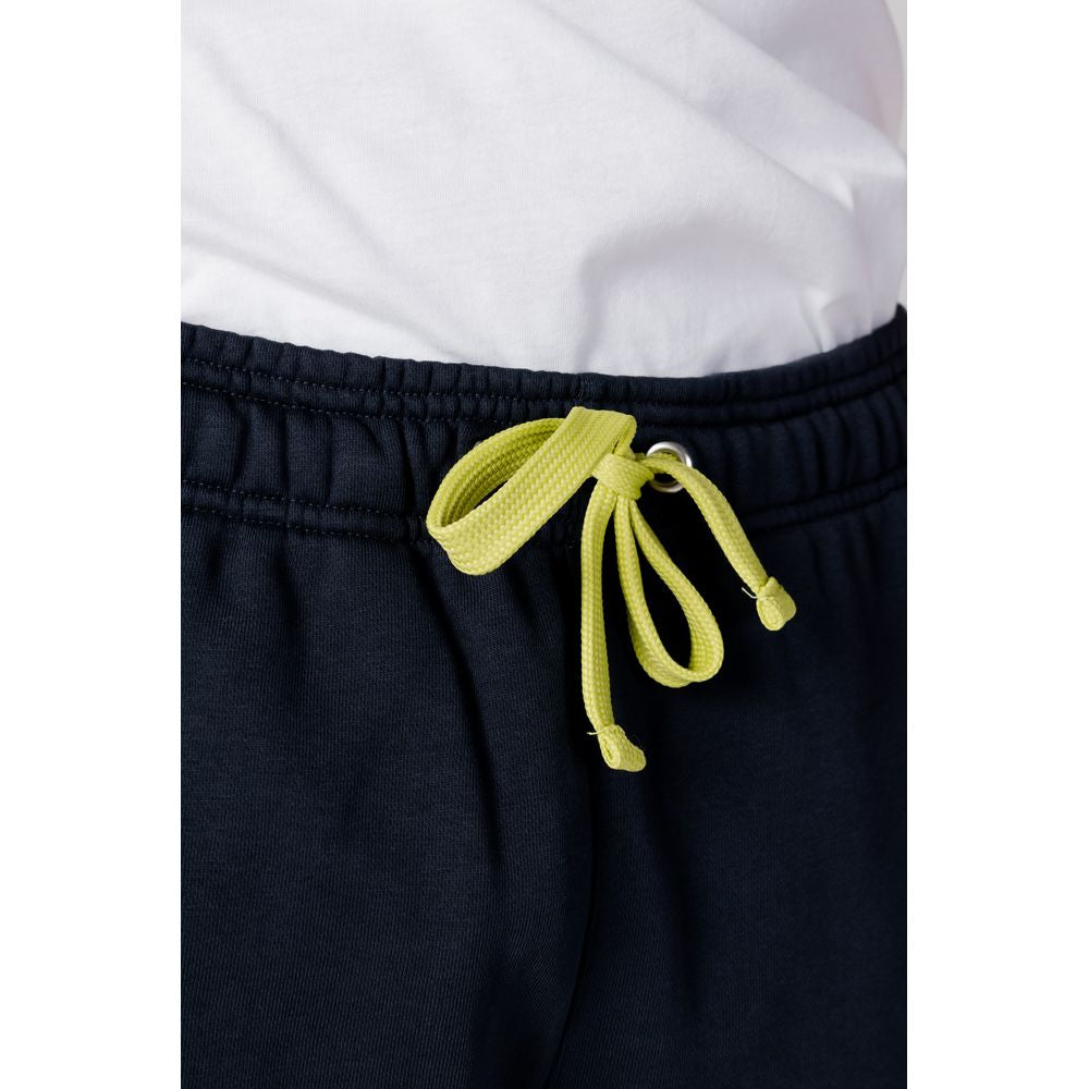 Blue Cotton Joggers Workout Pant