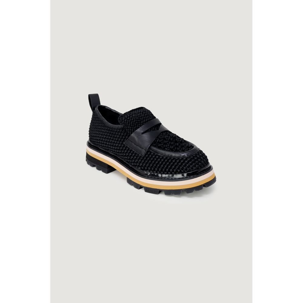 Black Leather Platform