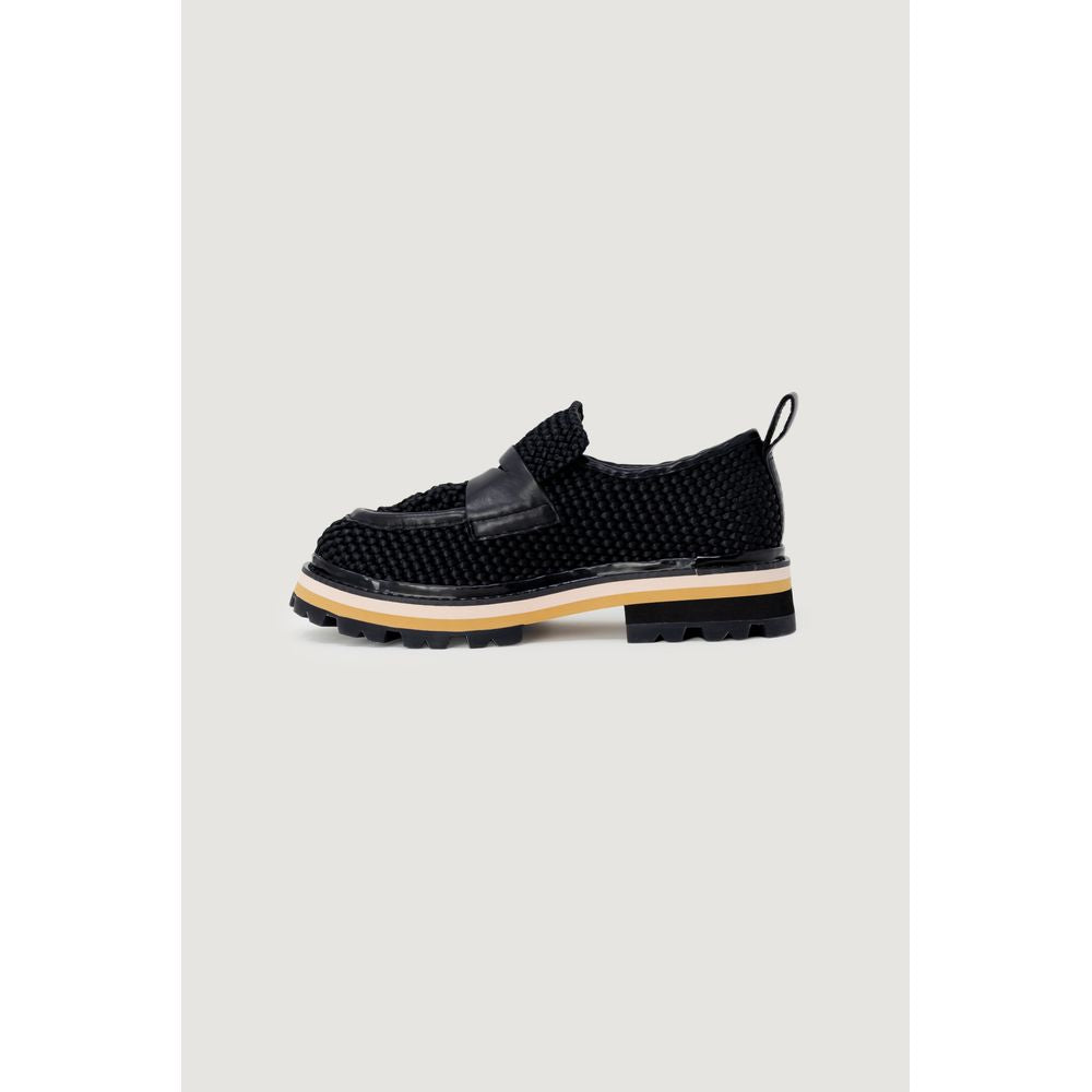 Black Leather Platform