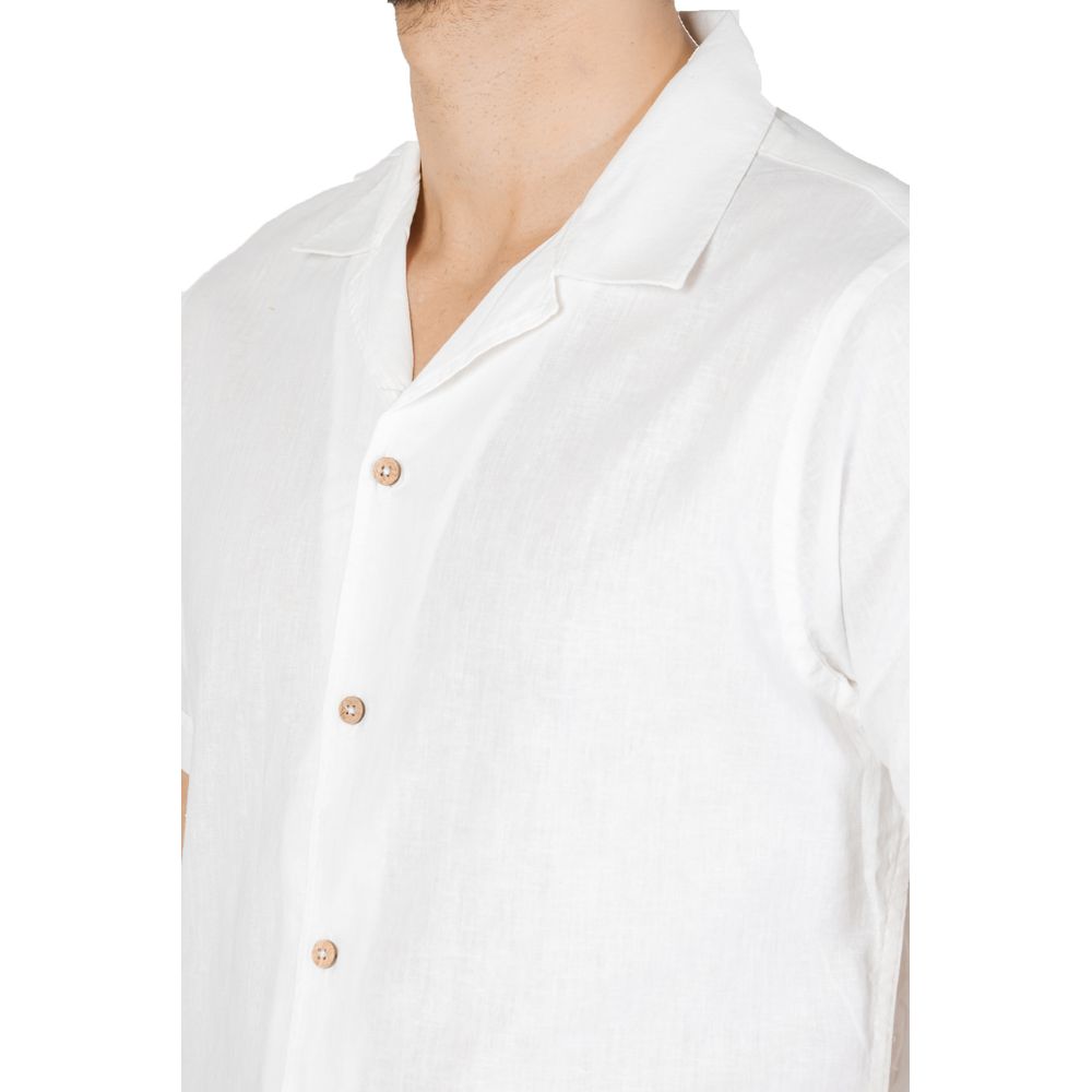 White Linen Shortsleeve