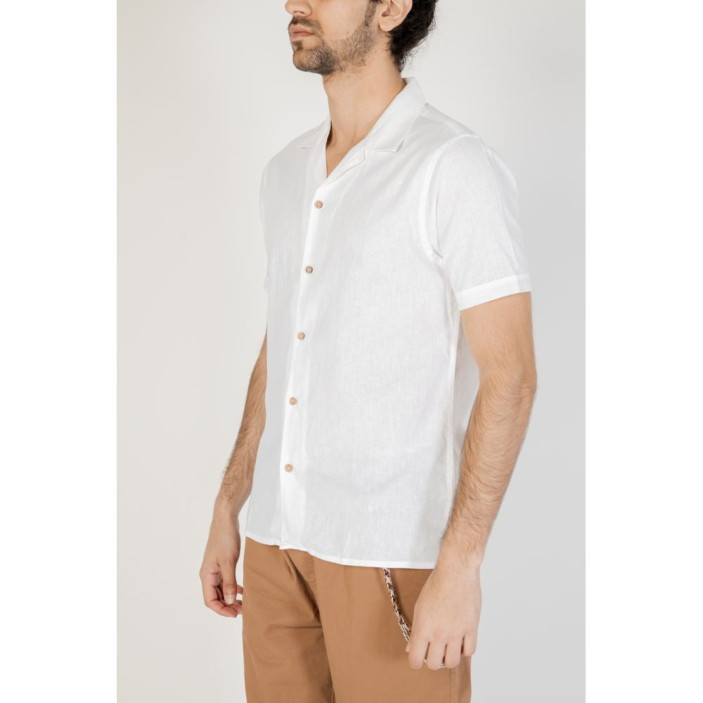 White Linen Shortsleeve