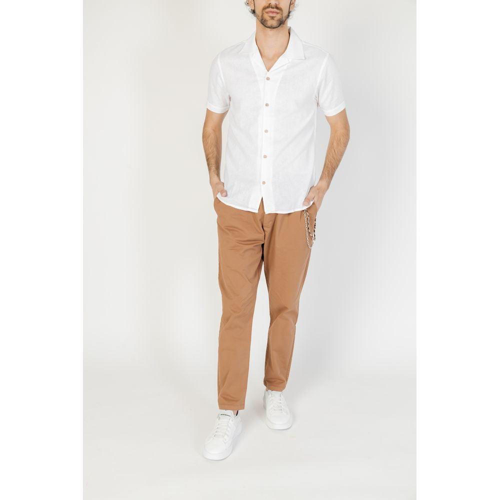 White Linen Shortsleeve