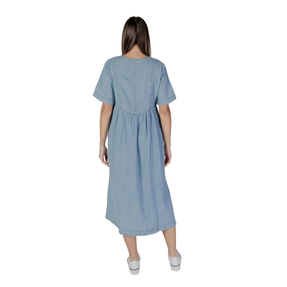 Light Blue Cotton Long