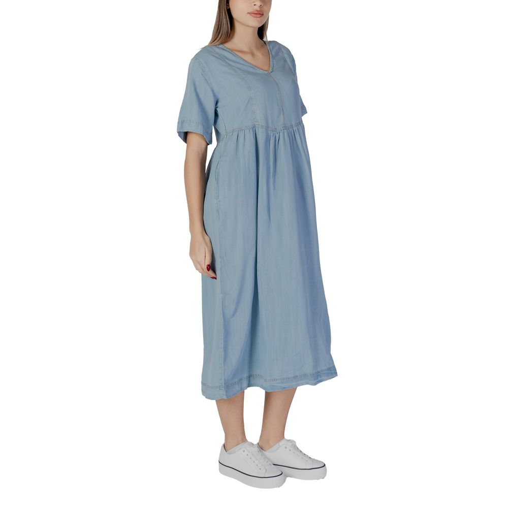Light Blue Cotton Long