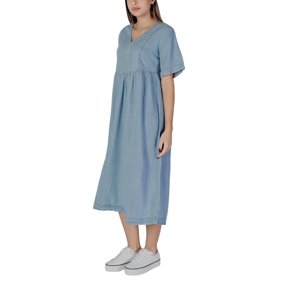 Light Blue Cotton Long
