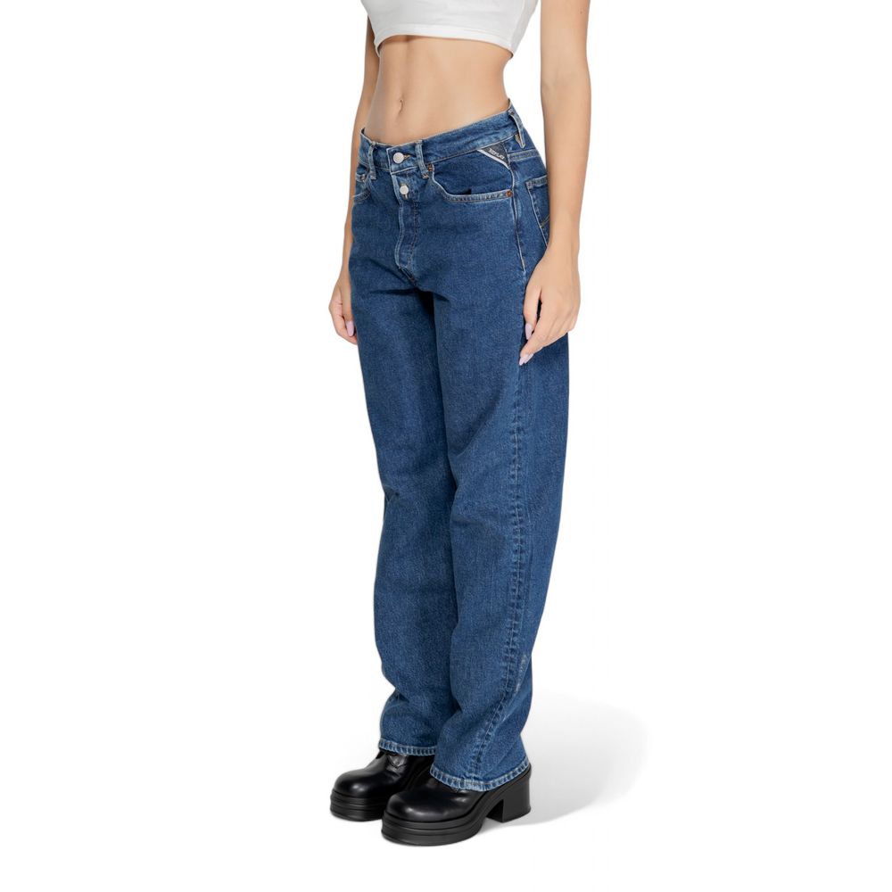 Blue Cotton Mom Jean