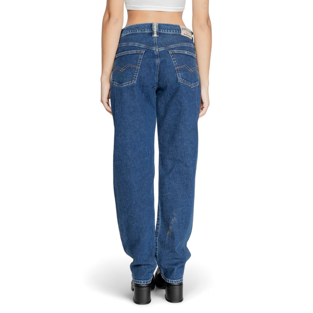 Blue Cotton Mom Jean