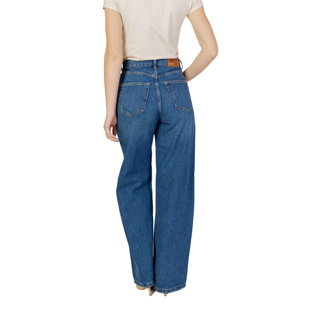 Blue Cotton Relaxed Fit Jean