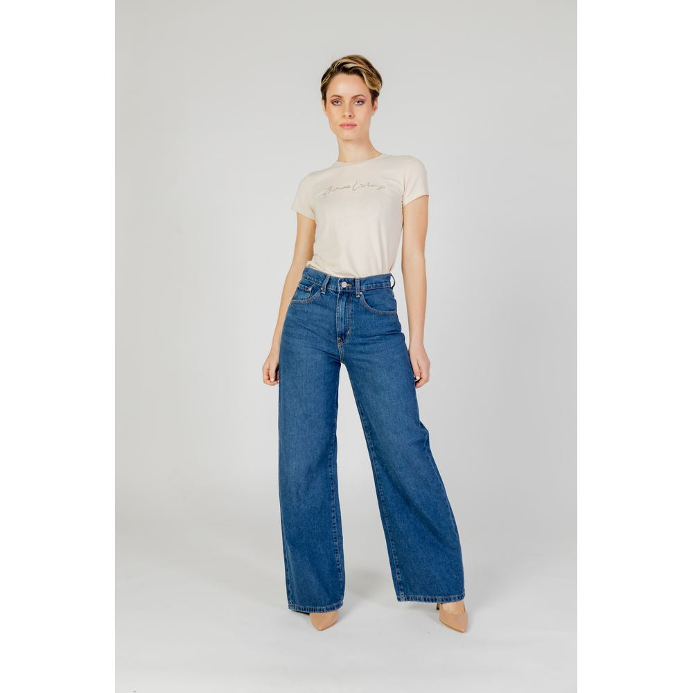 Blue Cotton Relaxed Fit Jean