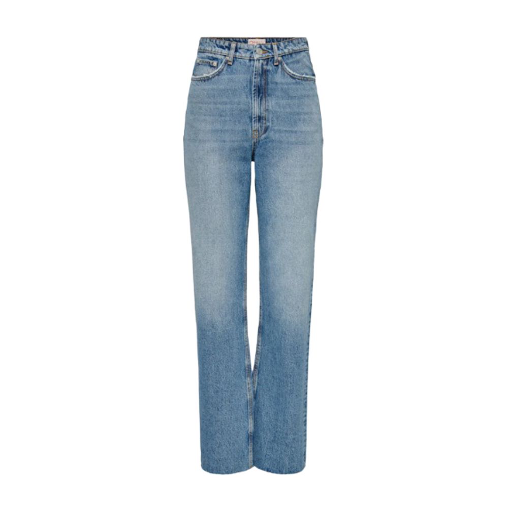 Light Blue Cotton Relaxed Fit Jean
