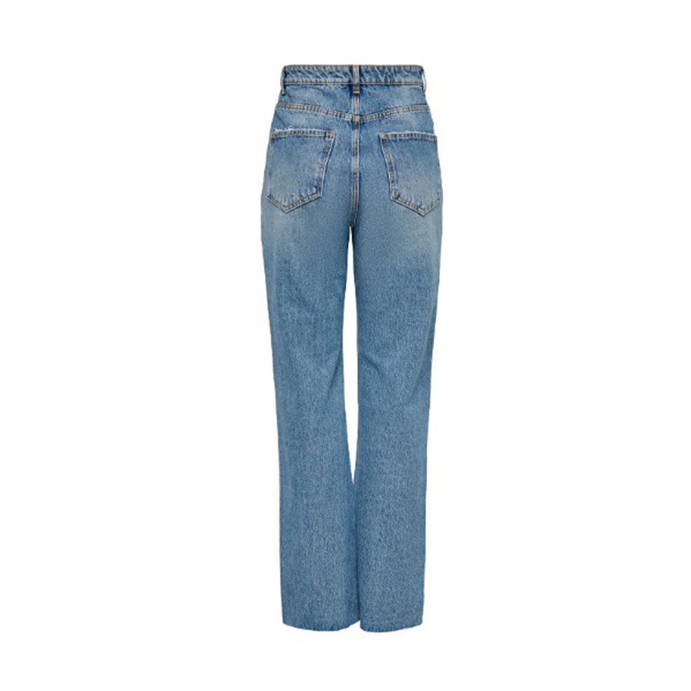 Light Blue Cotton Relaxed Fit Jean