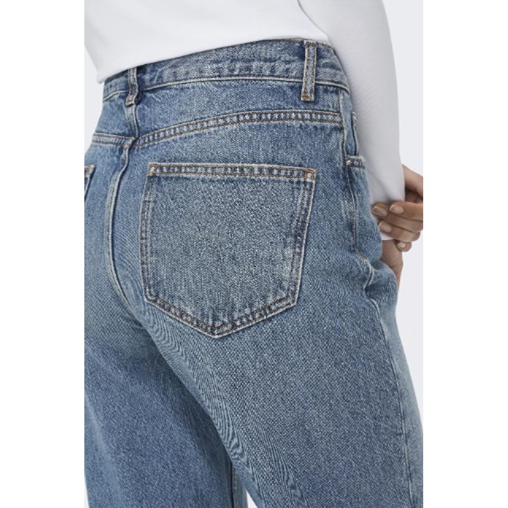 Light Blue Cotton Relaxed Fit Jean