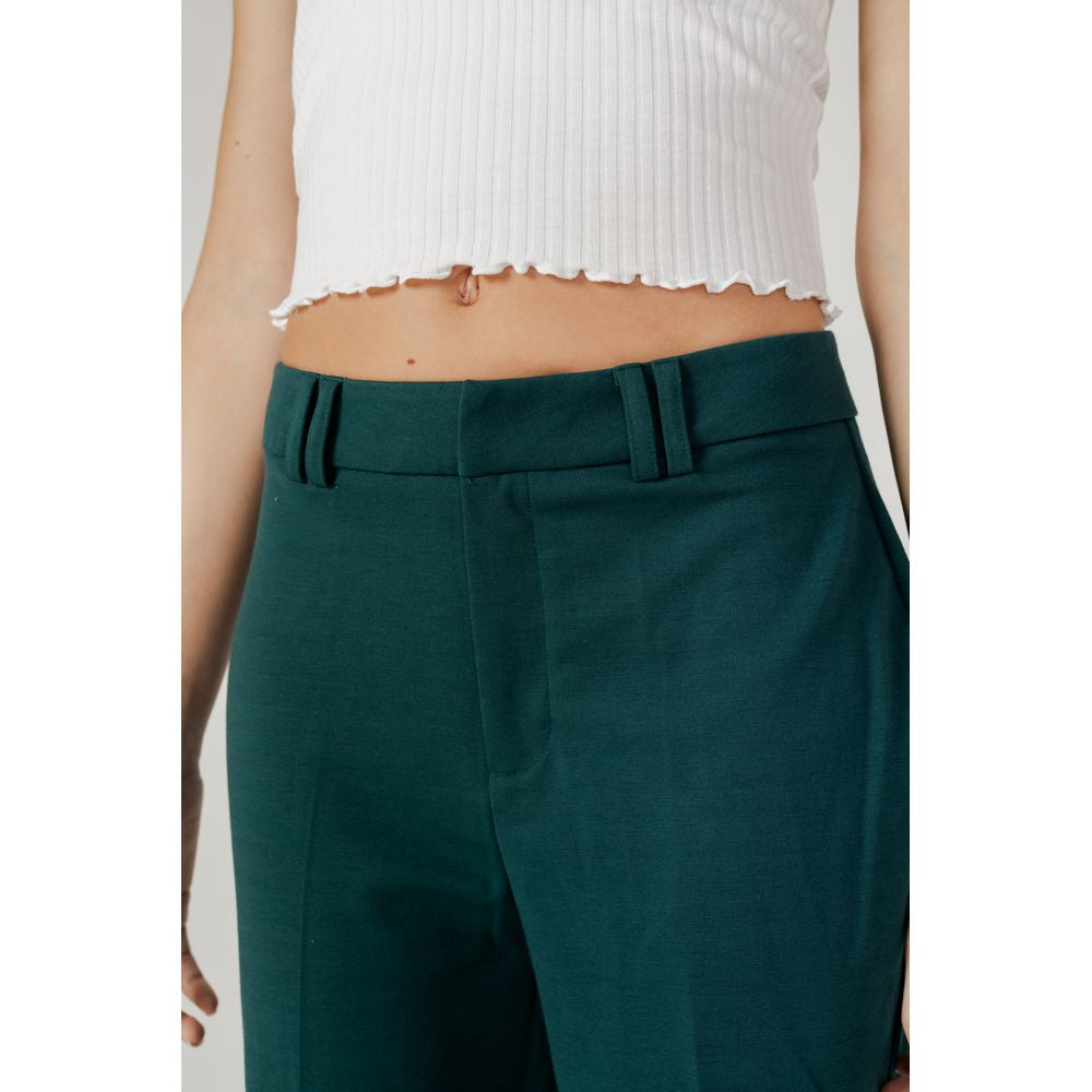 Green Polyester Pant