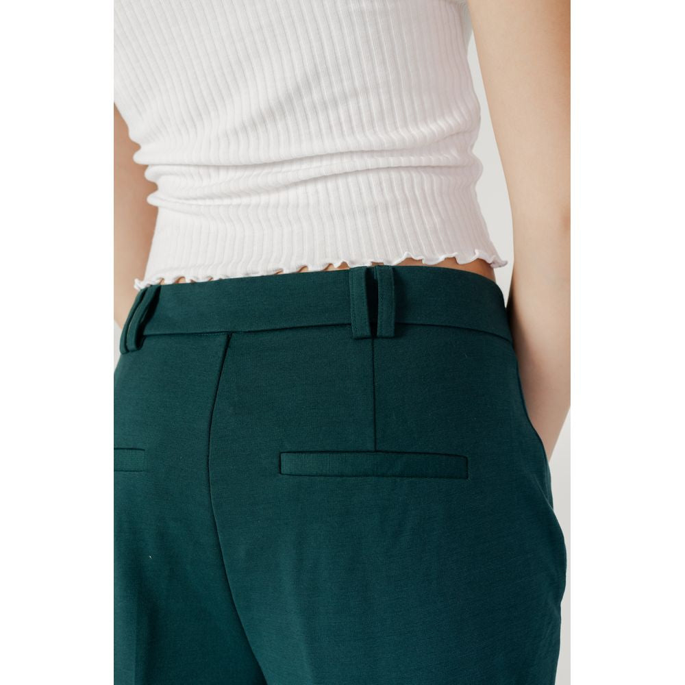 Green Polyester Pant