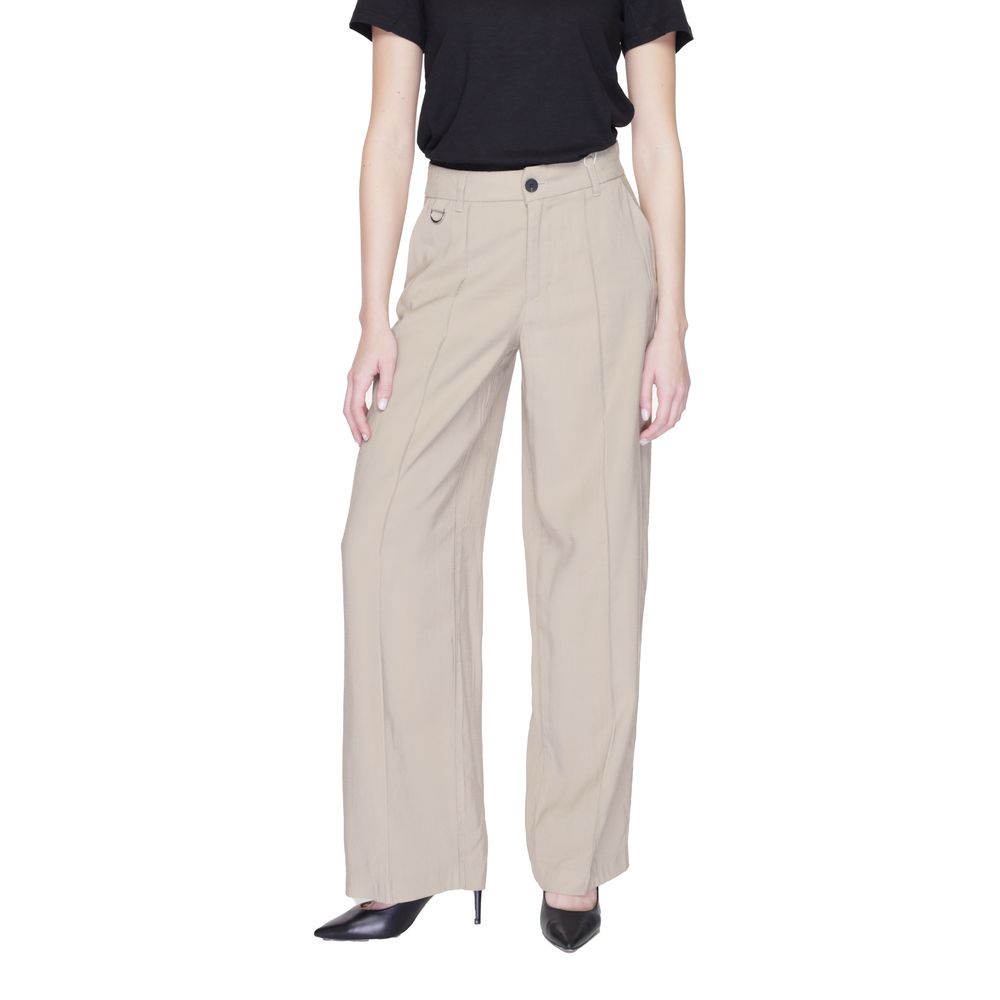 Beige Viscose Pant