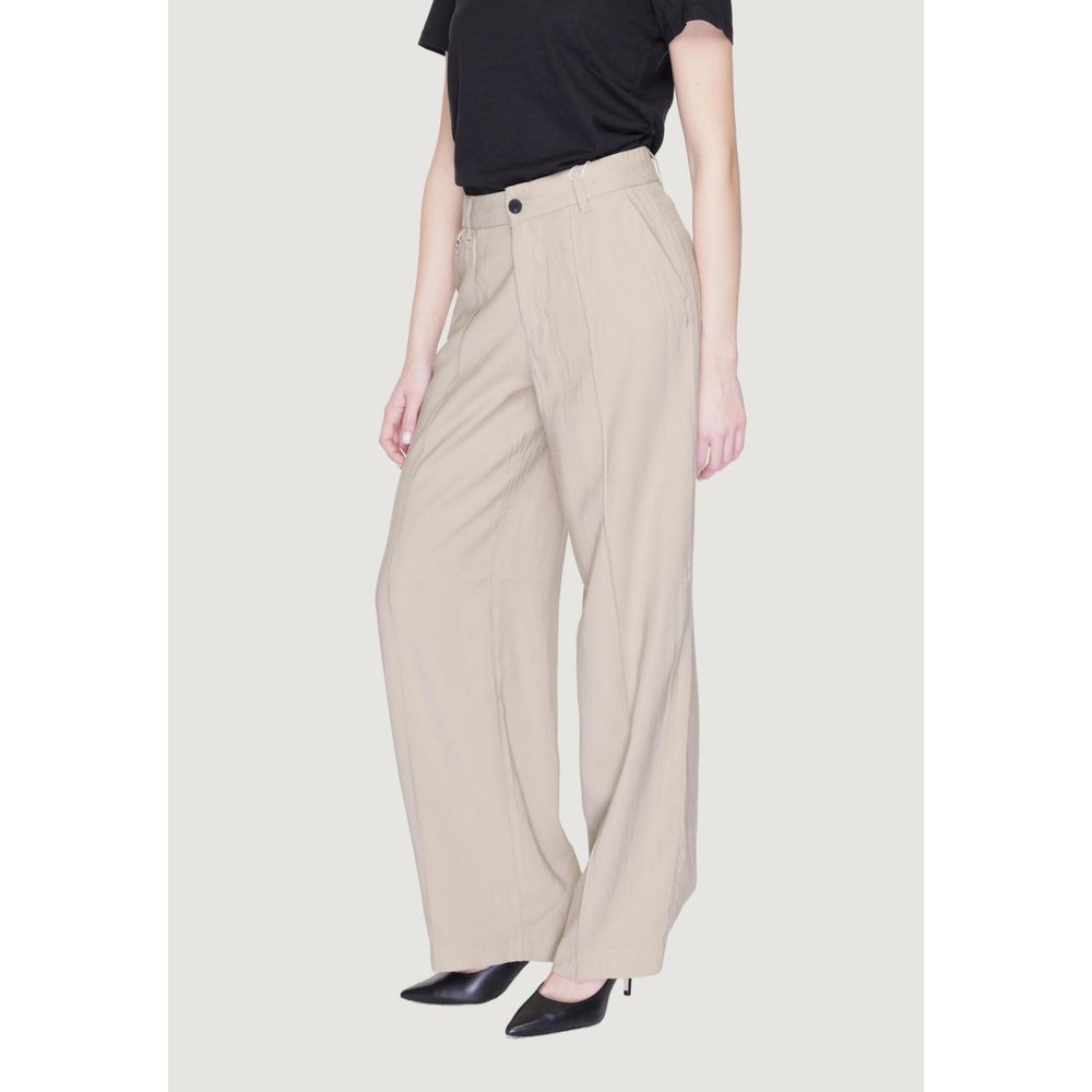 Beige Viscose Pant