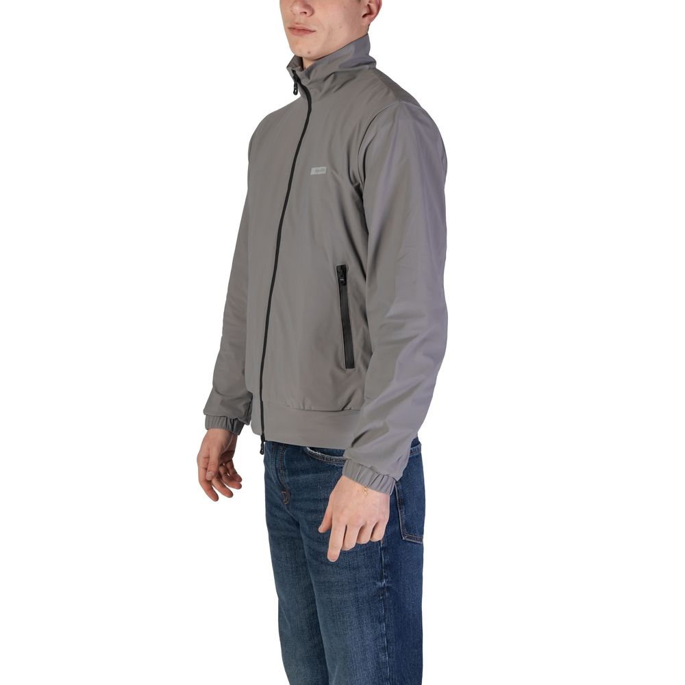 Gray Polyamide Jackets & Coat