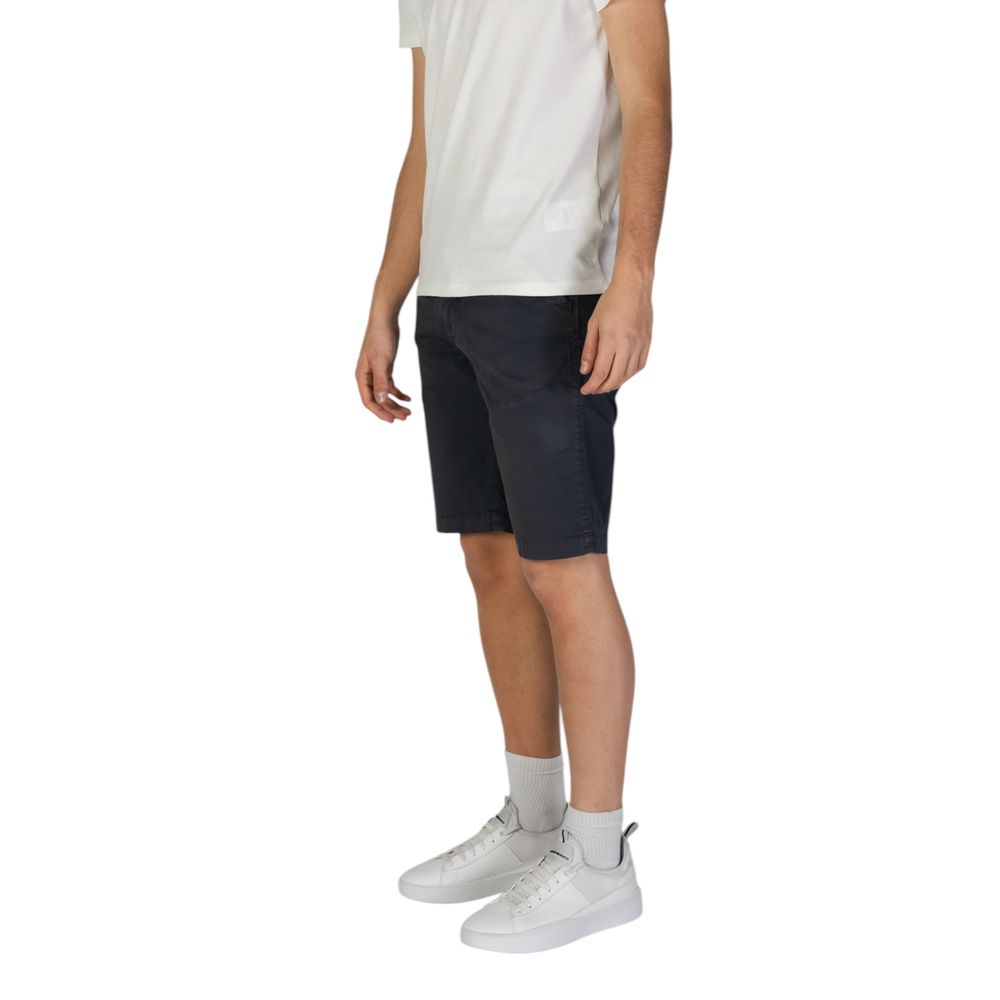 Blue Cotton Bermuda