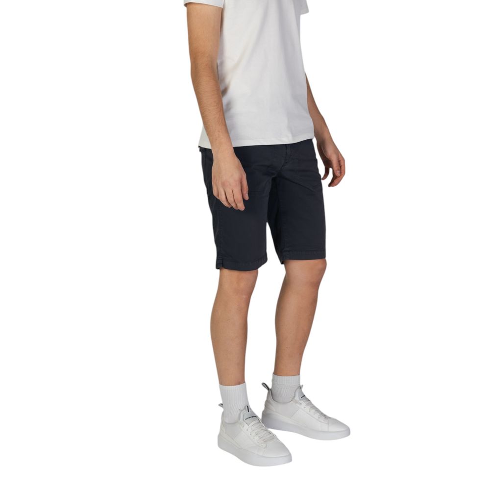 Blue Cotton Bermuda