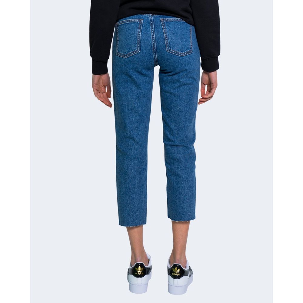 Blue Cotton Mom Jean